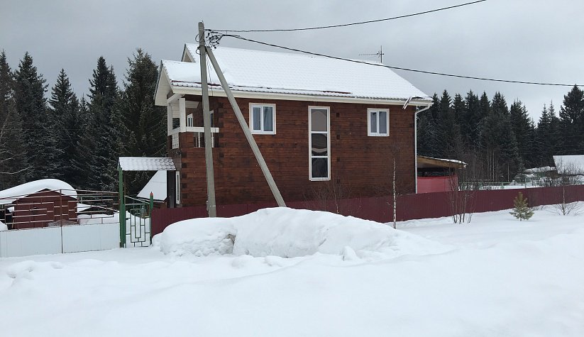 Дом из строганного бруса в д. Молоково